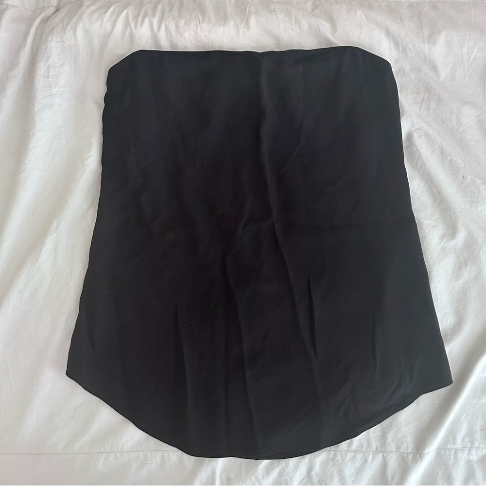NWT - Theory Zalballa Rosina Crepe Strapless Top - Size 8